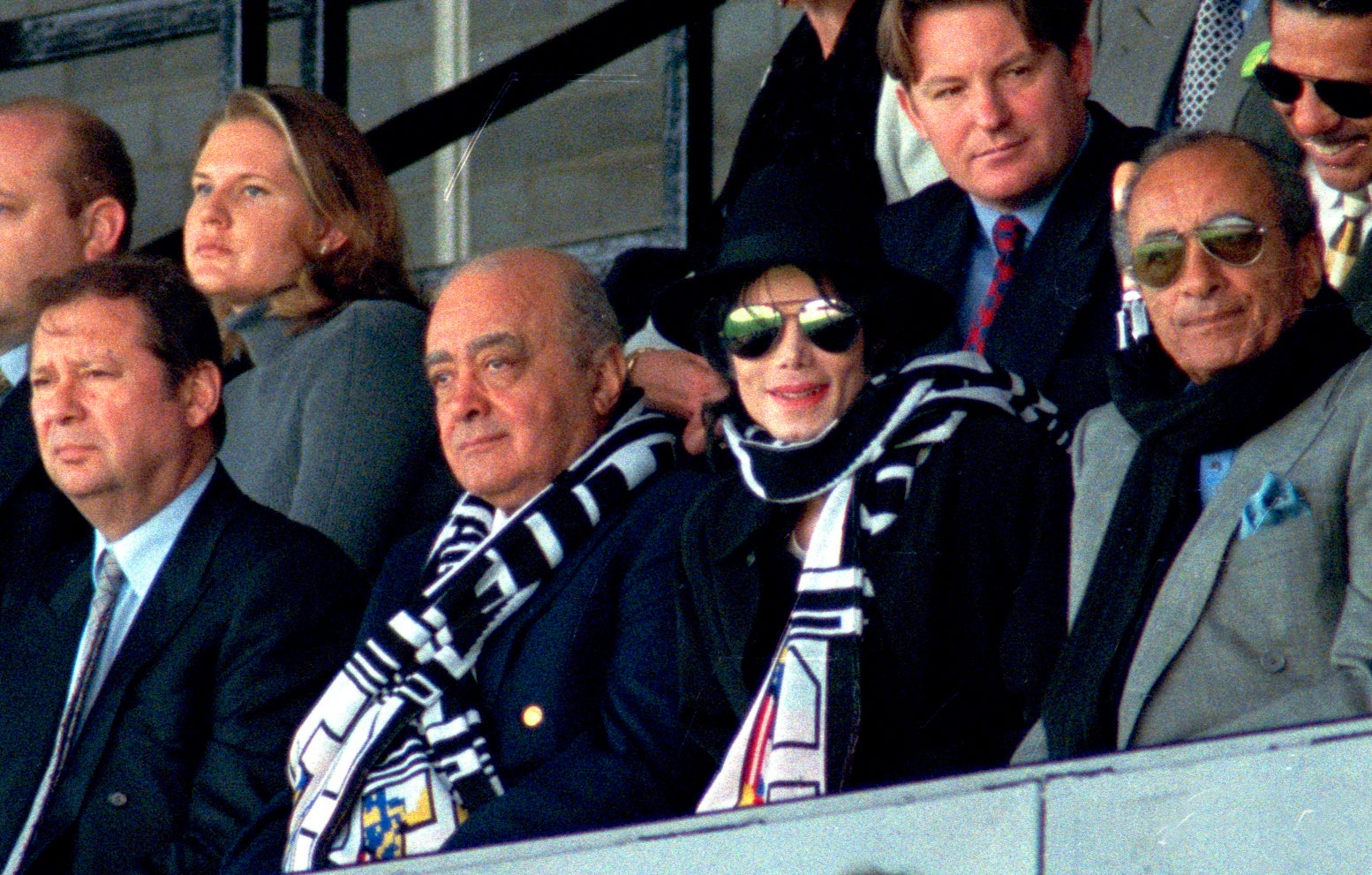 Fayed with Michael Jackson at Craven Cottage