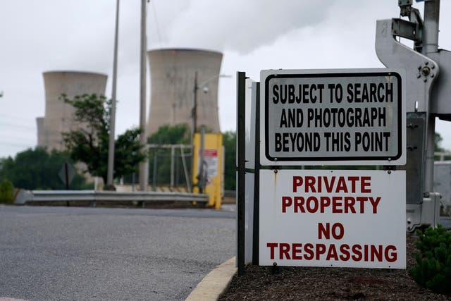 <p>The front entrance of Pennsylvania’s Three Mile Island Nuclear power plant in May 2017. Constellation Energy said Friday that it had made a deal with Microsoft to restore its TMI Unit 1 reactor to service. Should regulators approve its reopening, it will provide energy for the tech giant’s data centers.</p>