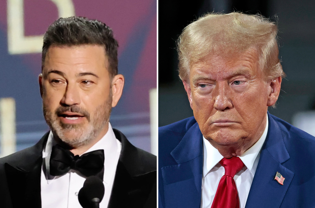 <p>Jimmy Kimmel and Donald Trump</p>