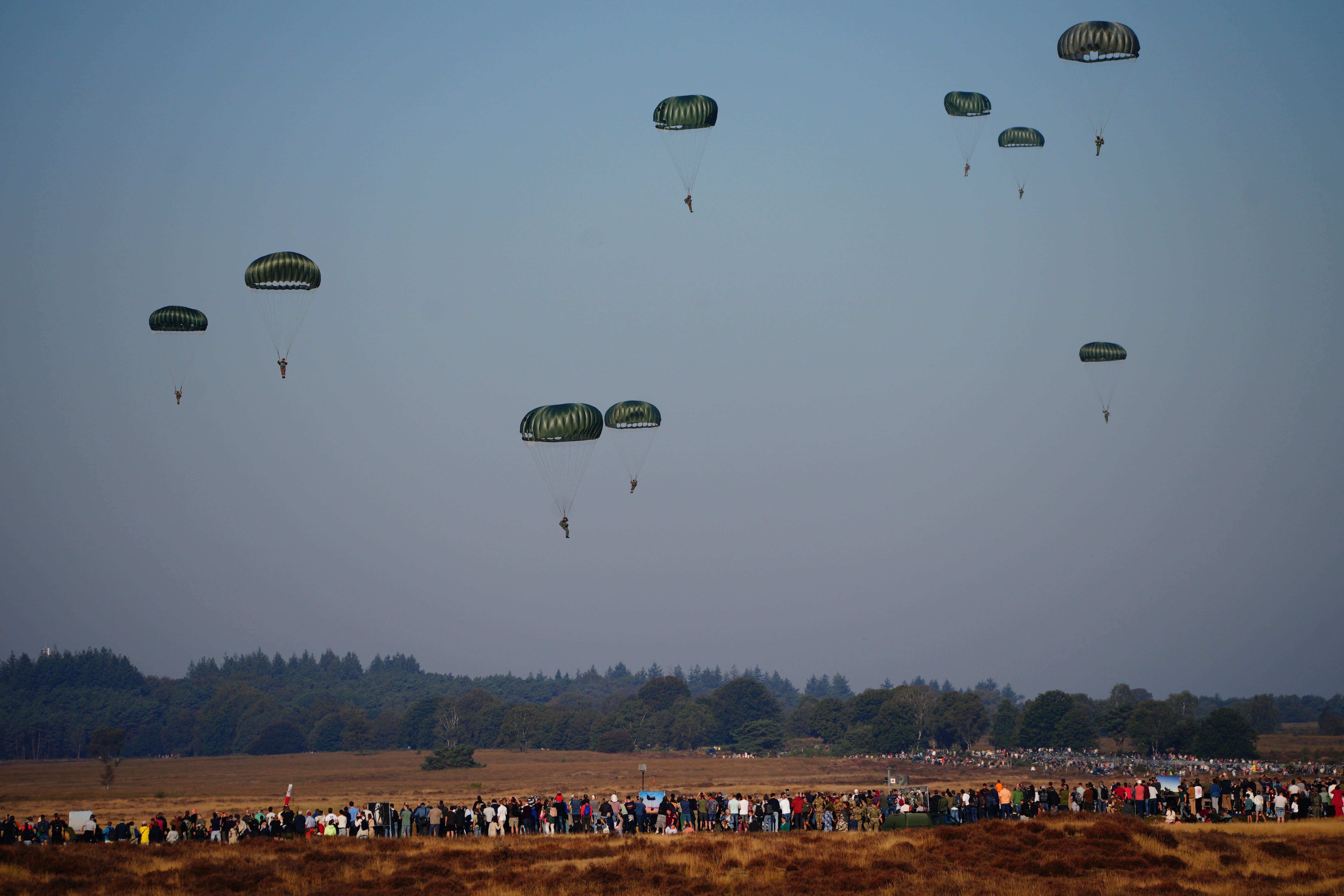 Paratroopers marked 80 years since the Battle of Arnhem on Saturday (Ben Birchall/PA)