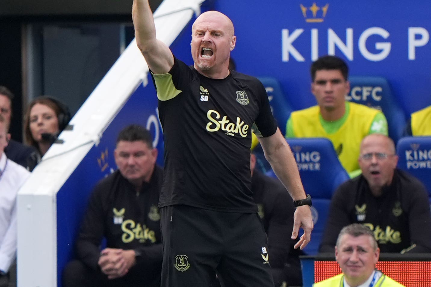 Sean Dyche was positive after Everton registered their first point of the season (Joe Giddens/PA)