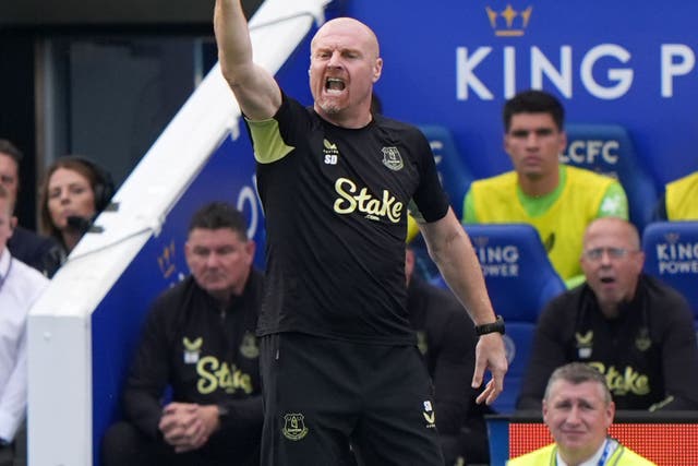 Sean Dyche was positive after Everton registered their first point of the season (Joe Giddens/PA)