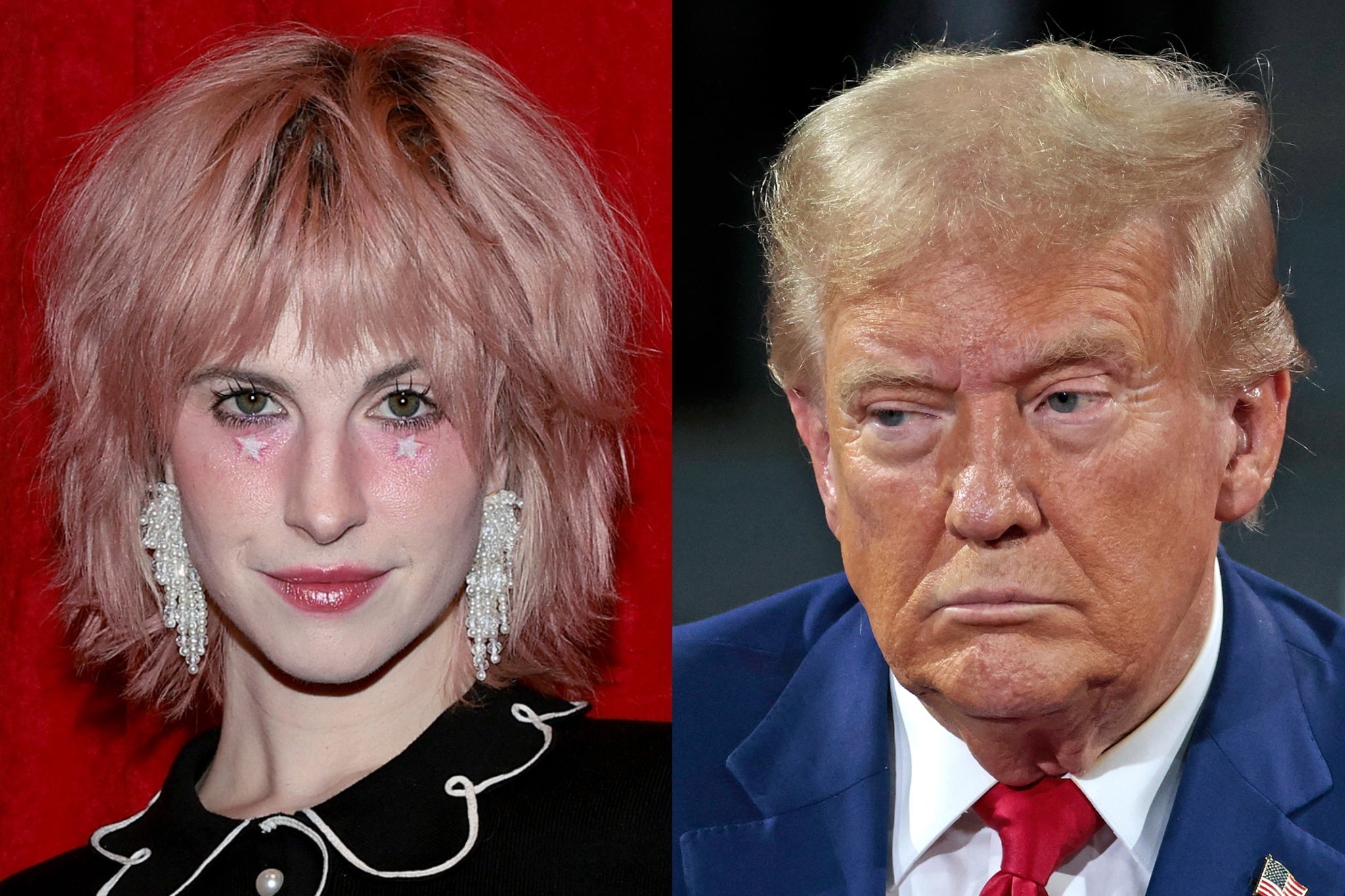 Hayley Williams e Donald Trump do Paramore