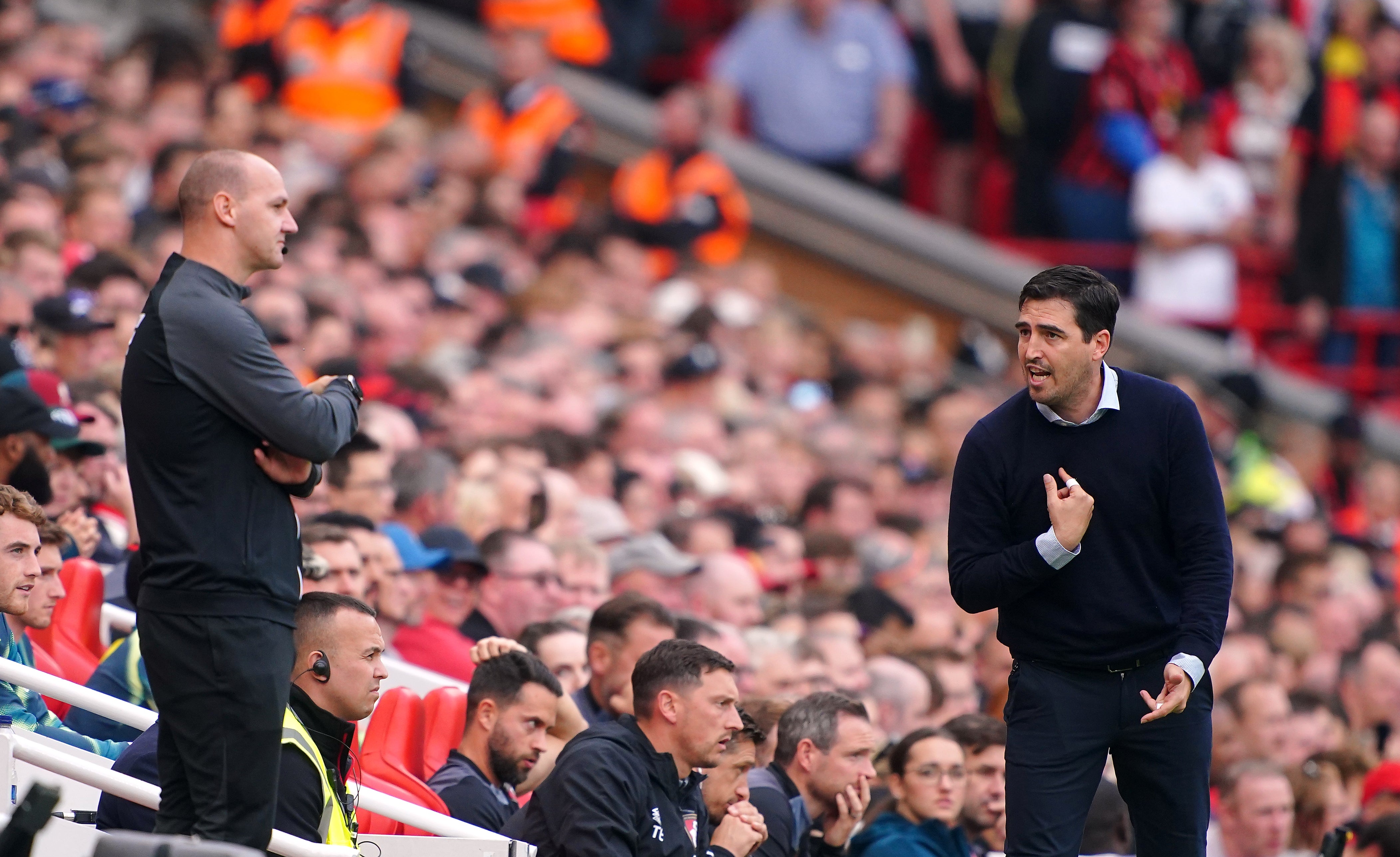 Bournemouth manager Andoni Iraola faces touchline ban after 'misunderstanding' with referee during 3-0 loss to Liverpool