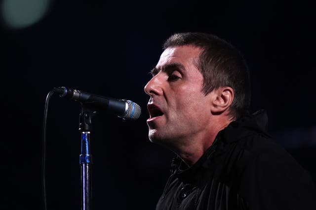 Liam Gallagher performing ahead of the fight (Bradley Collyer/PA)