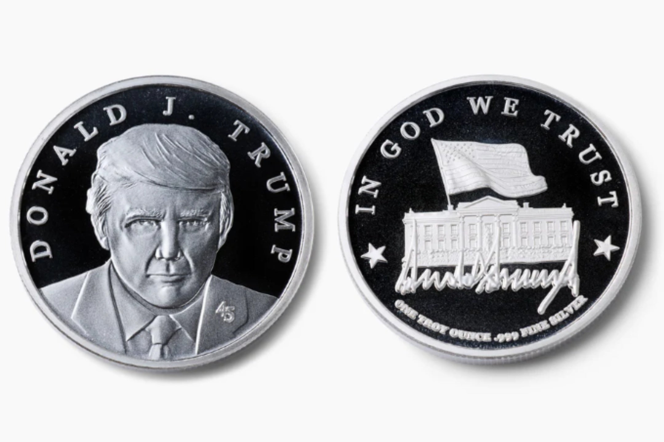 Trump unveils new commemorative coin for 100 in latest merchandise