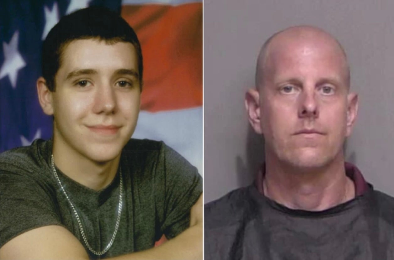 Shane Donahue (left) disappeared in Virginia in 2010 and his remains have not been found. Police have now arrested Hickerson (right) in connection with his murder.