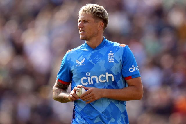 Brydon Carse took three for 75 in the second ODI against Australia (Danny Lawson/PA)