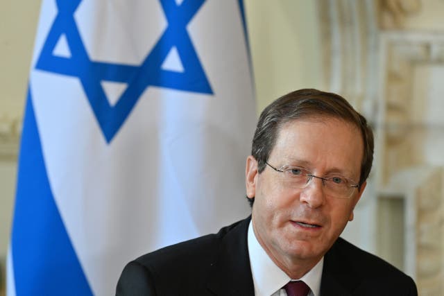 Israeli president Isaac Herzog said Hezbollah has created havoc in Lebanon (Justin Tallis/PA)