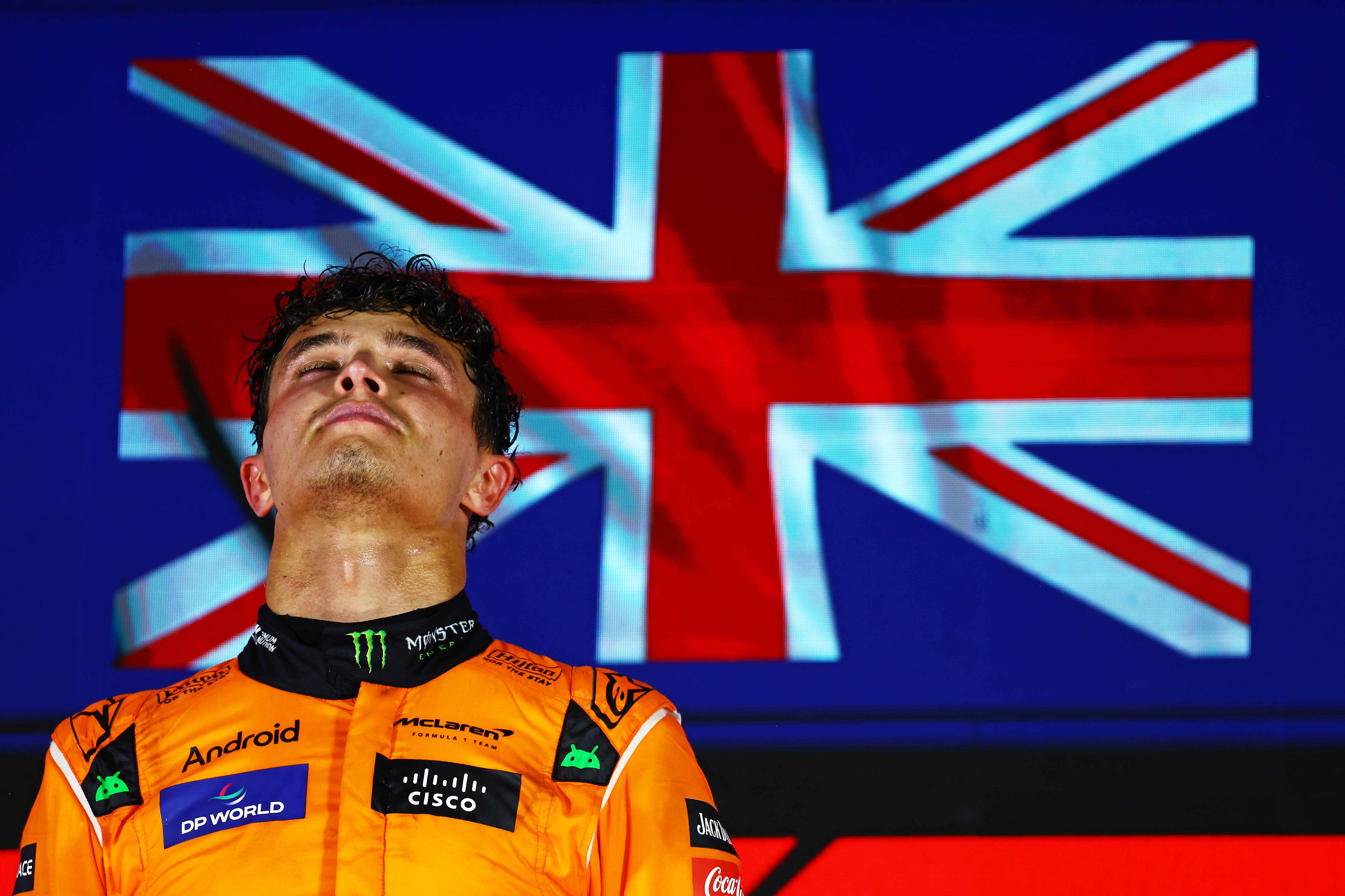 McLaren play the British national anthem on the podium when they win a race