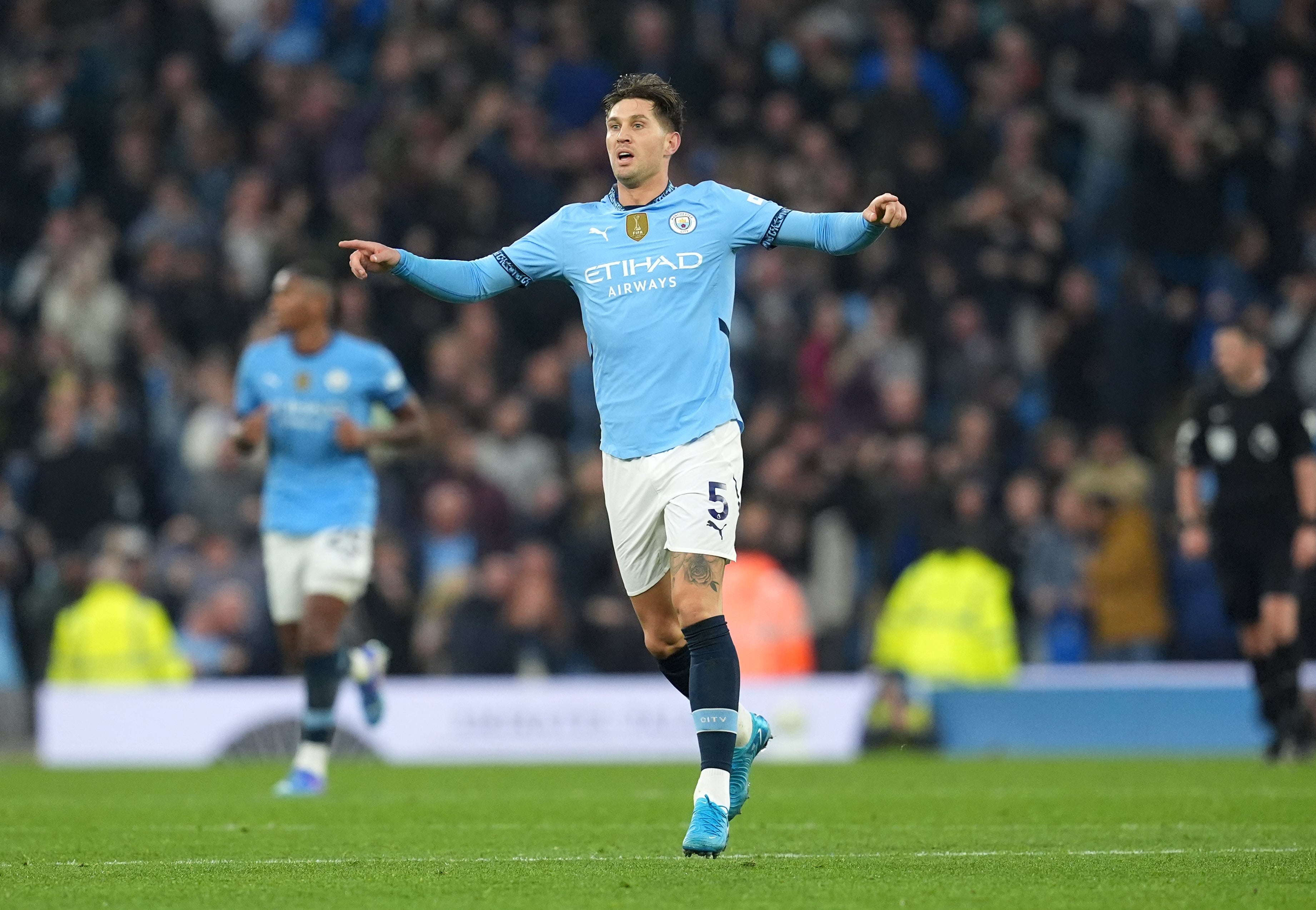 John Stones scored Manchester City’s equaliser against Arsenal