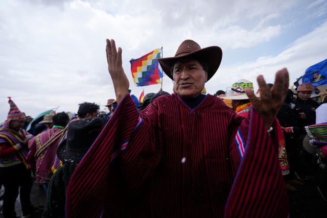 BOLIVIA-EVO MORALES MARCHA