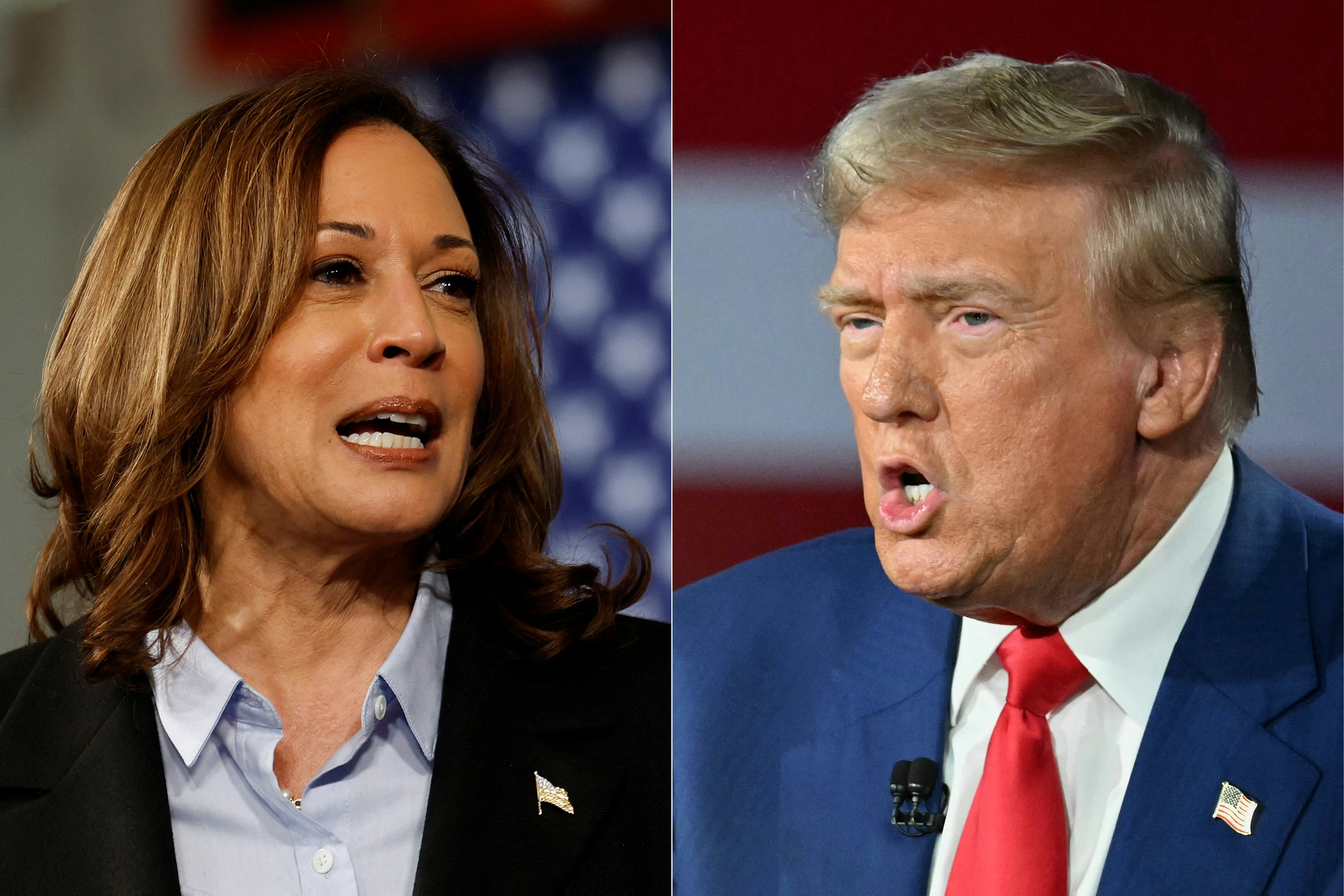 Trump questioned Harris' legacy during a speech in July