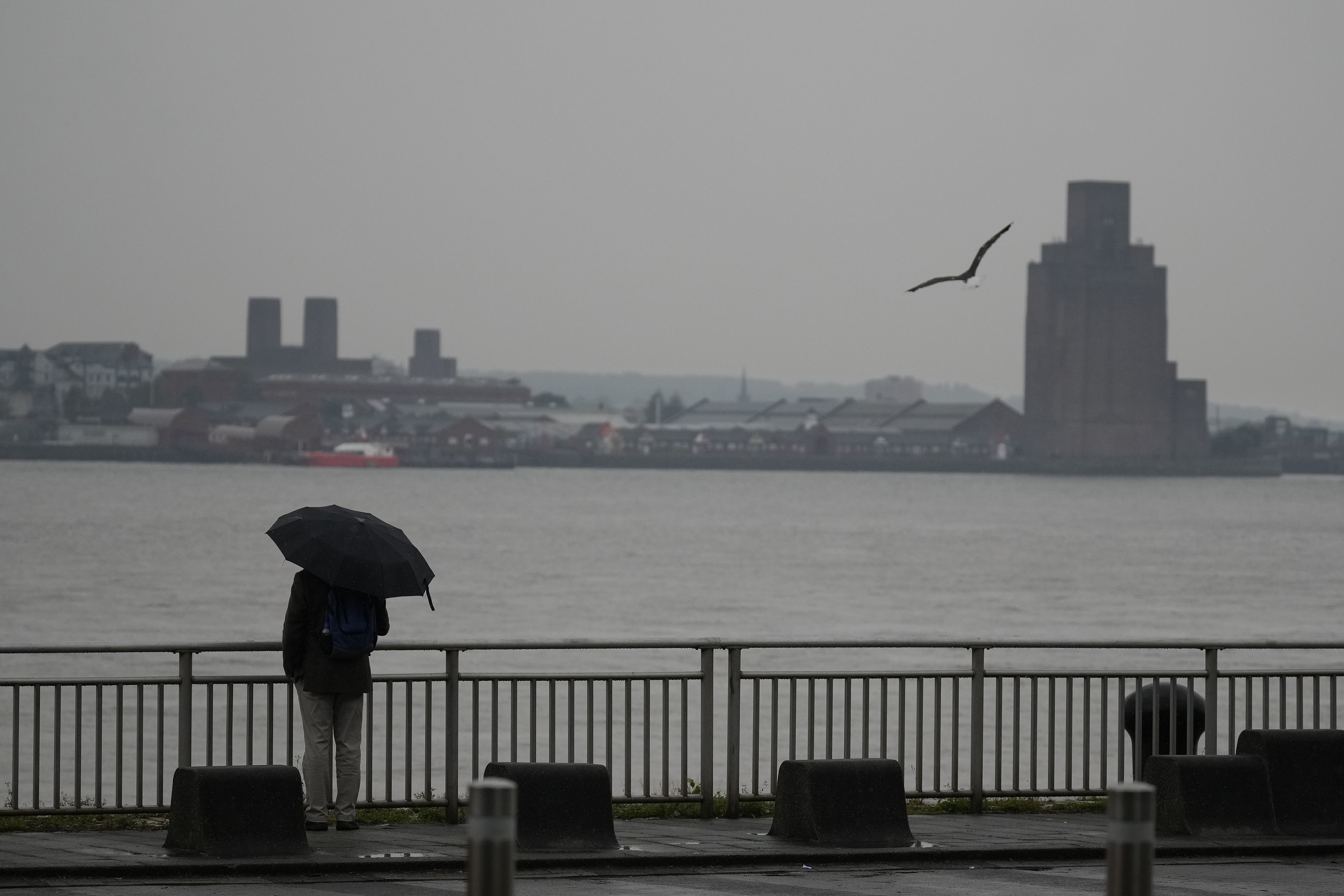 Heavy rain met Labour members at the party’s conference in Liverpool