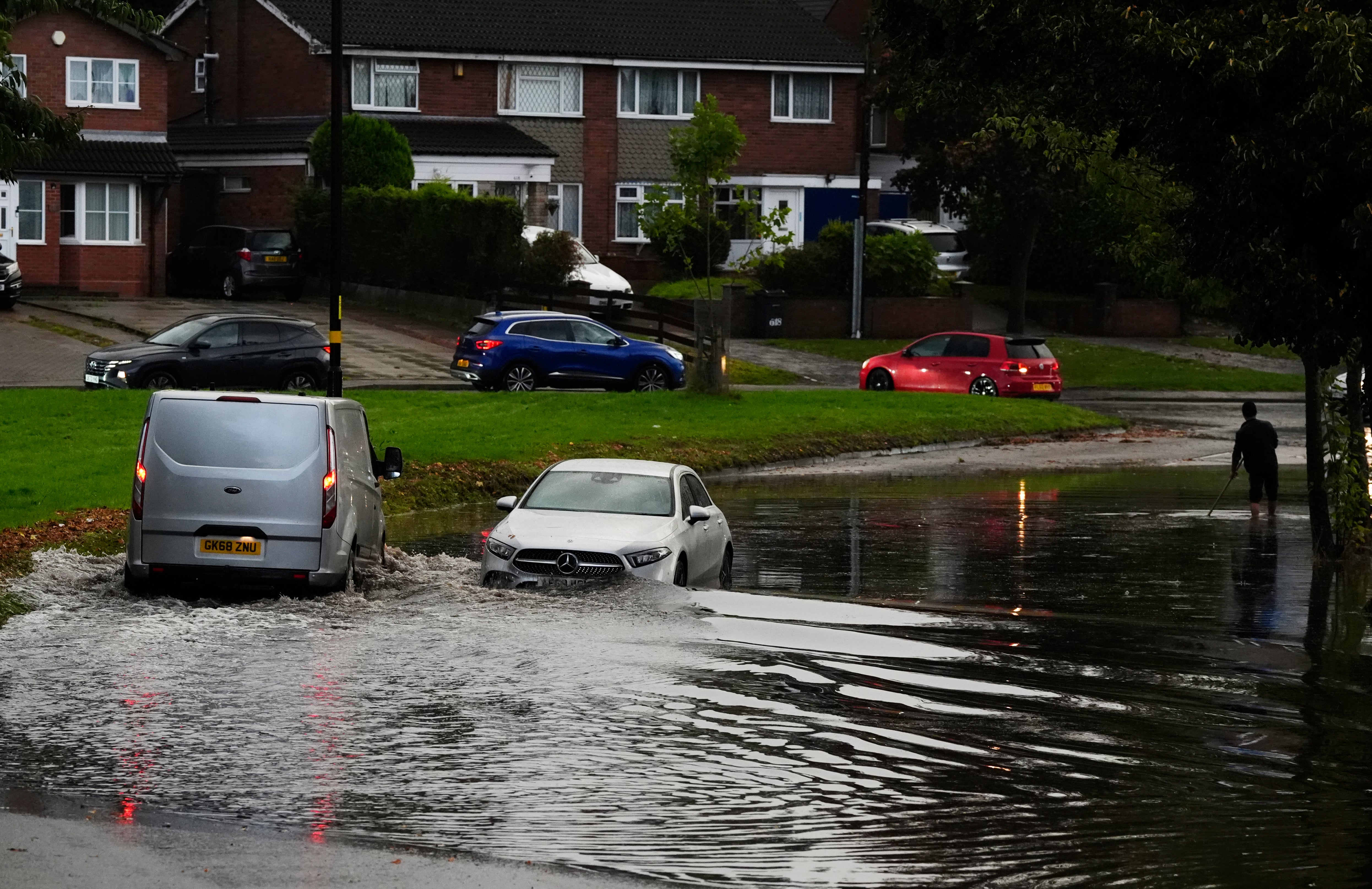 An amber weather warning is in place across parts of the UK