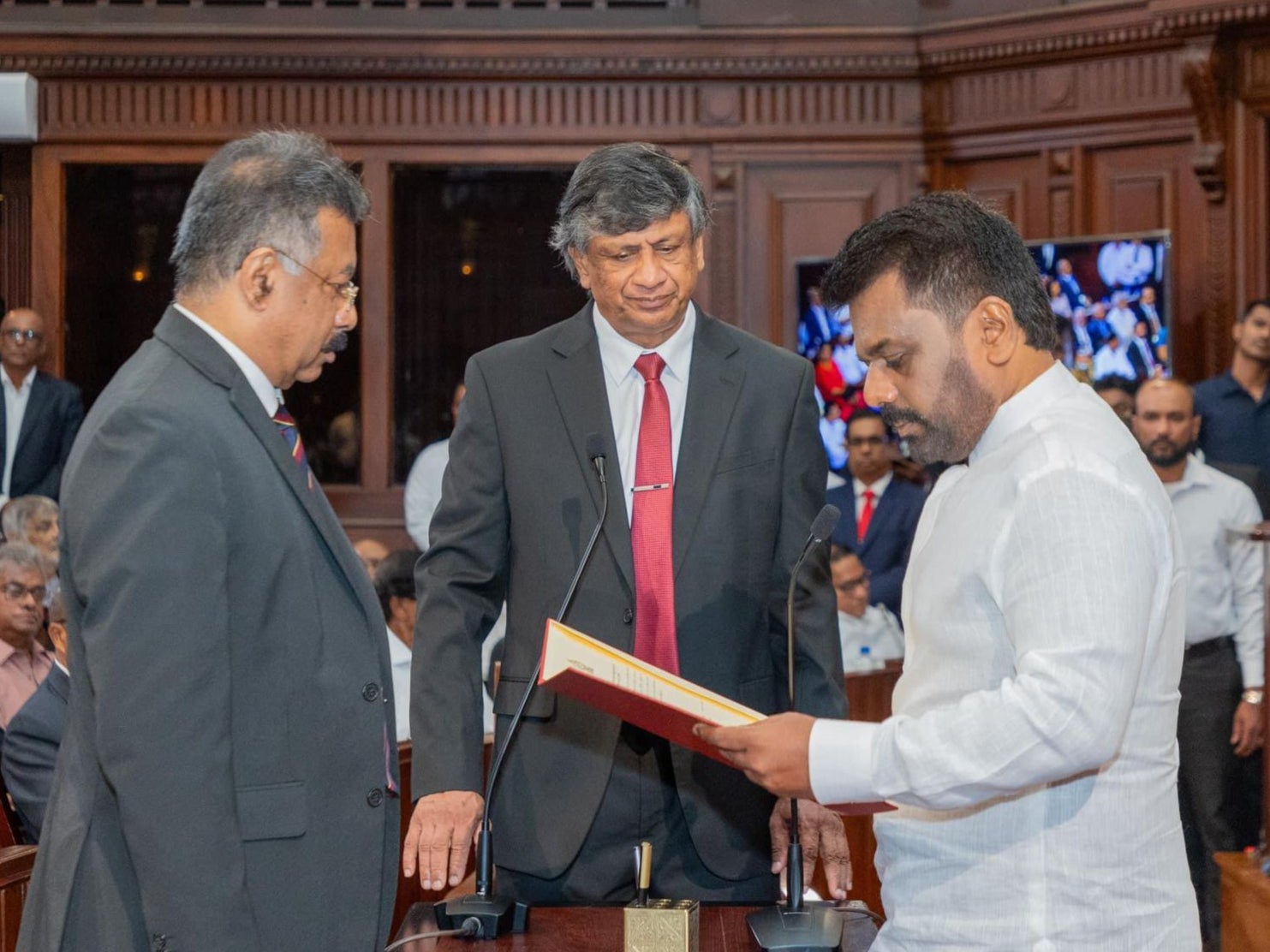 Anura Kumara Dissanayake positioned his National People’s Power coalition, led by his JVP party, as the best choice to address public demands for reforming Sri Lanka’s political patronage and corruption