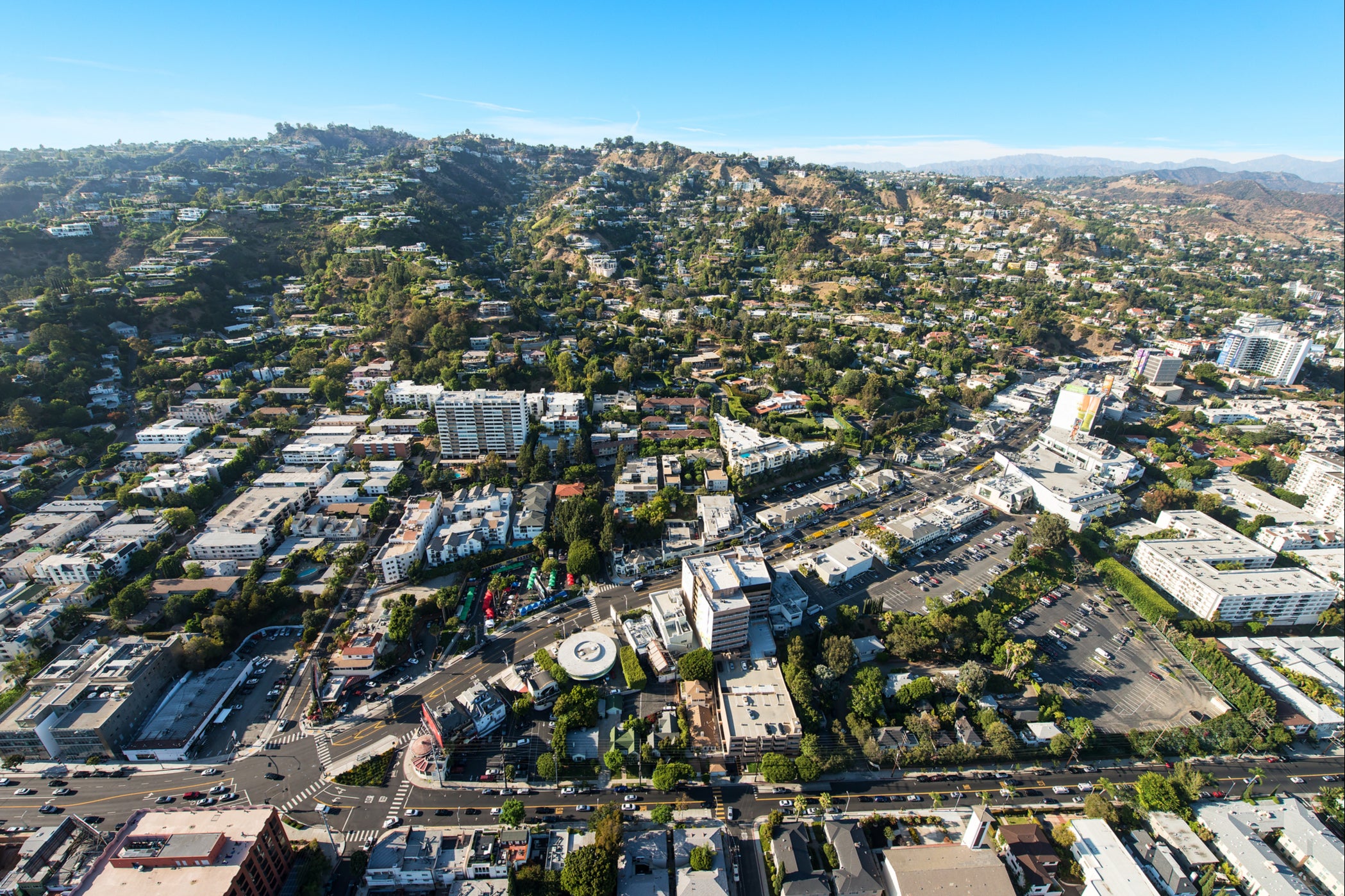 West Hollywood has a very large non-heterosexual community, while areas like Venice and Silver Lake are known to be very LGBT+ friendly