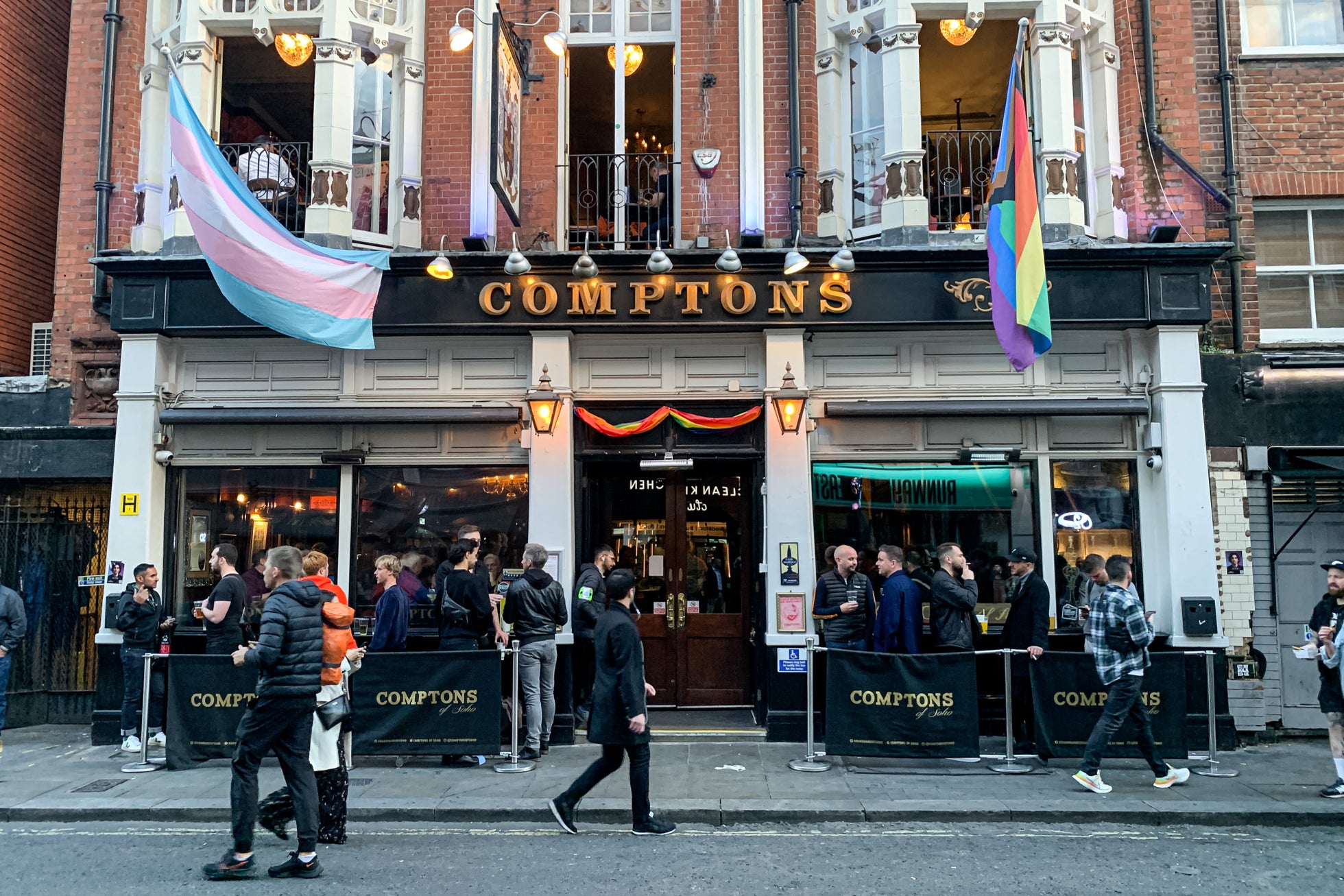 Venture to Soho to find Comptons, one of London’s legendary gay pubs