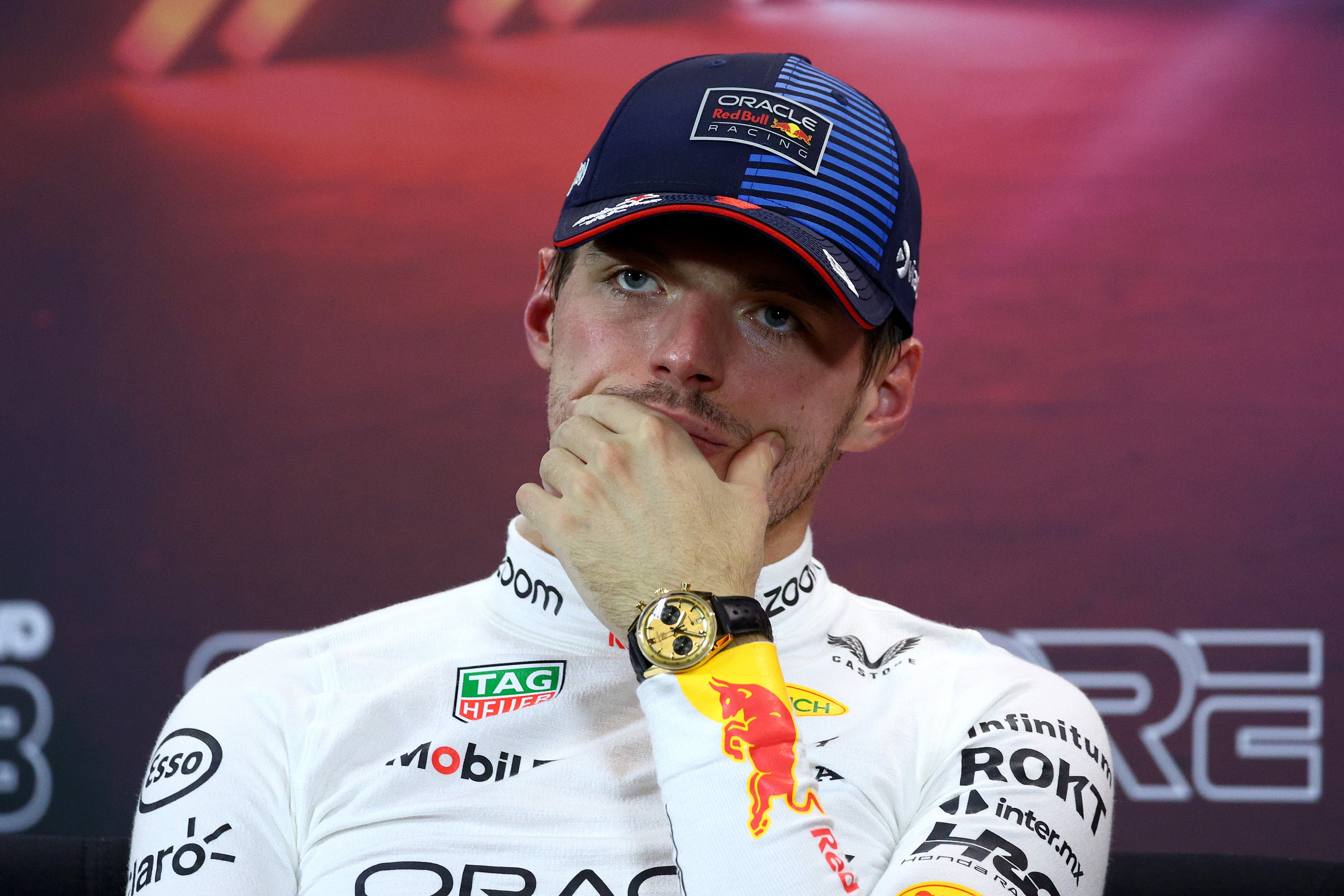 The Red Bull driver gave short answers during the FIA press conference on Saturday and Sunday