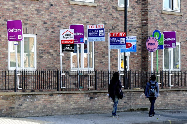 Nationwide Building Society will lend first-time buyers up to six times their income, increase the maximum amount that people can borrow and cut some mortgage rates from Tuesday (John Giles/PA)