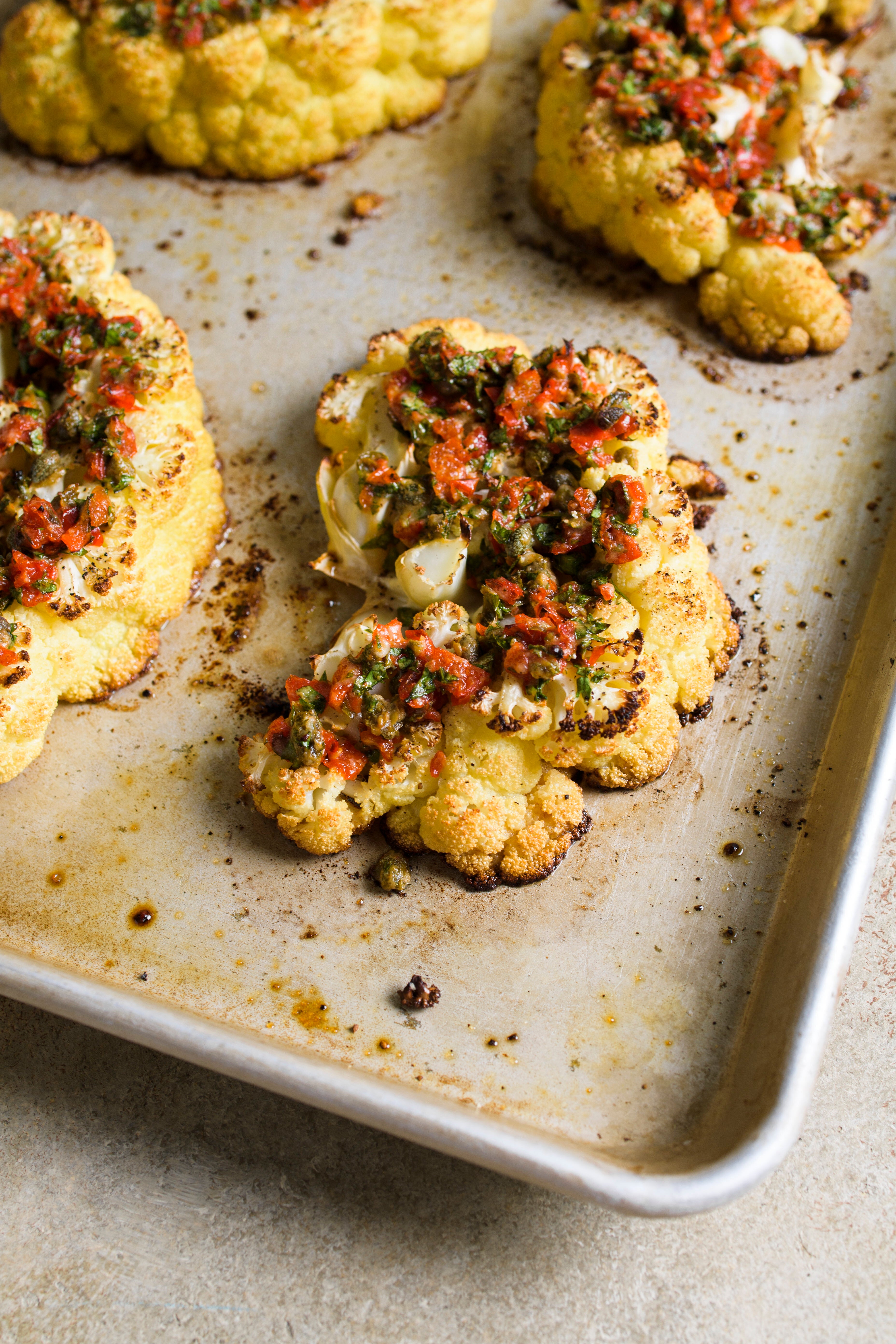 Food-MilkStreet-Cauliflower Steaks Pickled Peppers