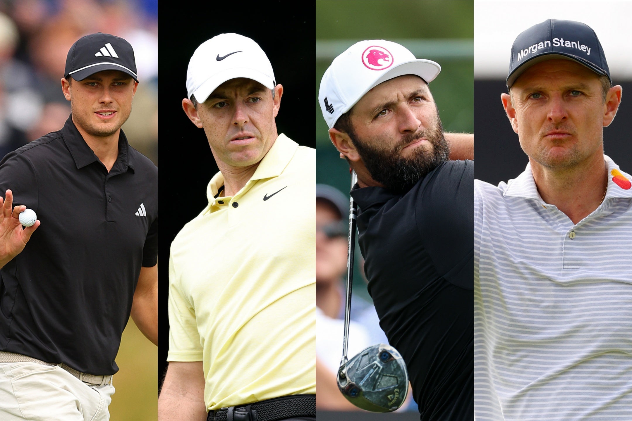 Ludvig Aberg, Rory McIlroy, Jon Rahm and Justin Rose are all aiming to be part of Team Europe at the 2025 Ryder Cup