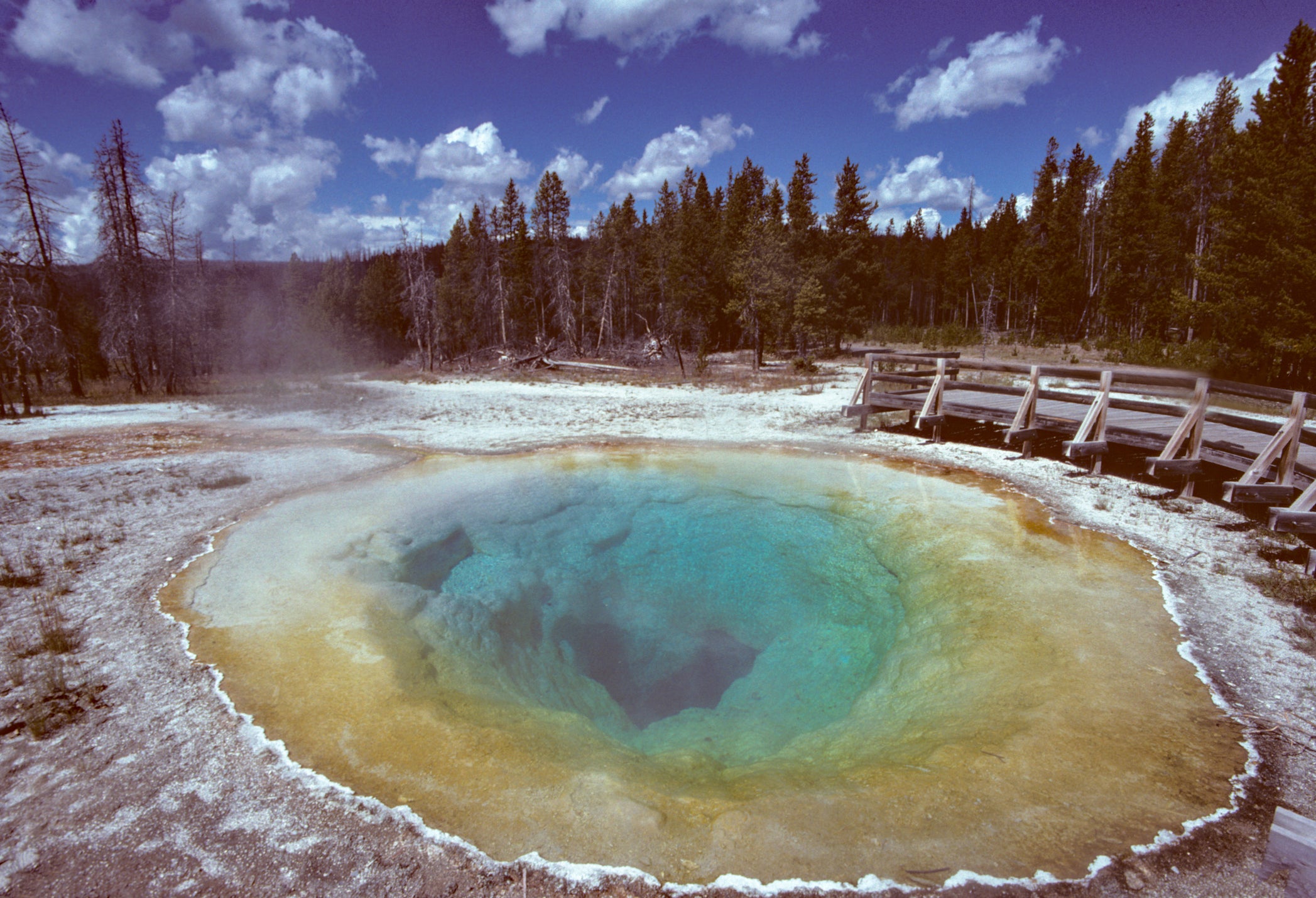 Morning Glory Pool as it looked in 1993