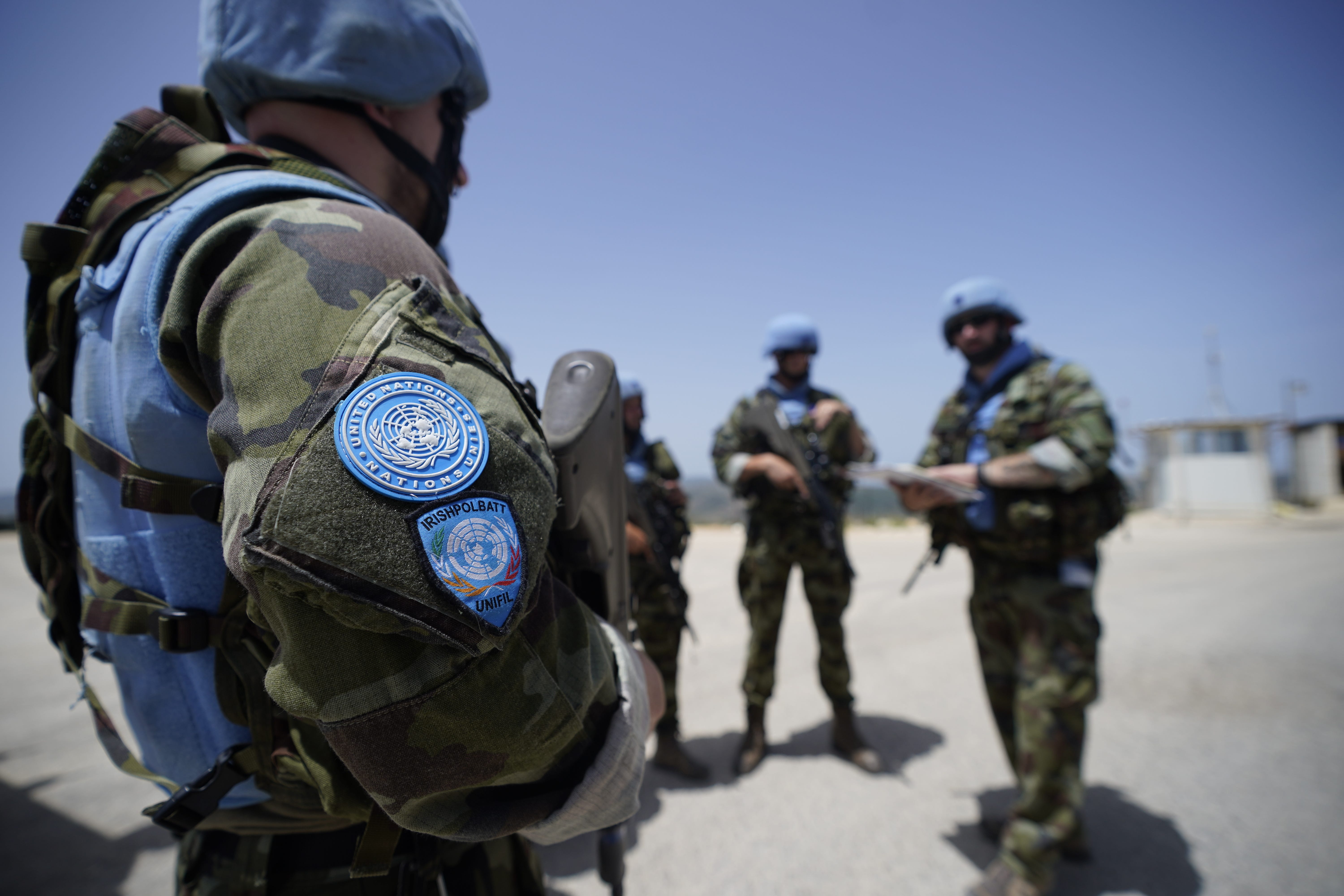 Soldiers serving with the United Nations Interim Force Lebanon (PA)