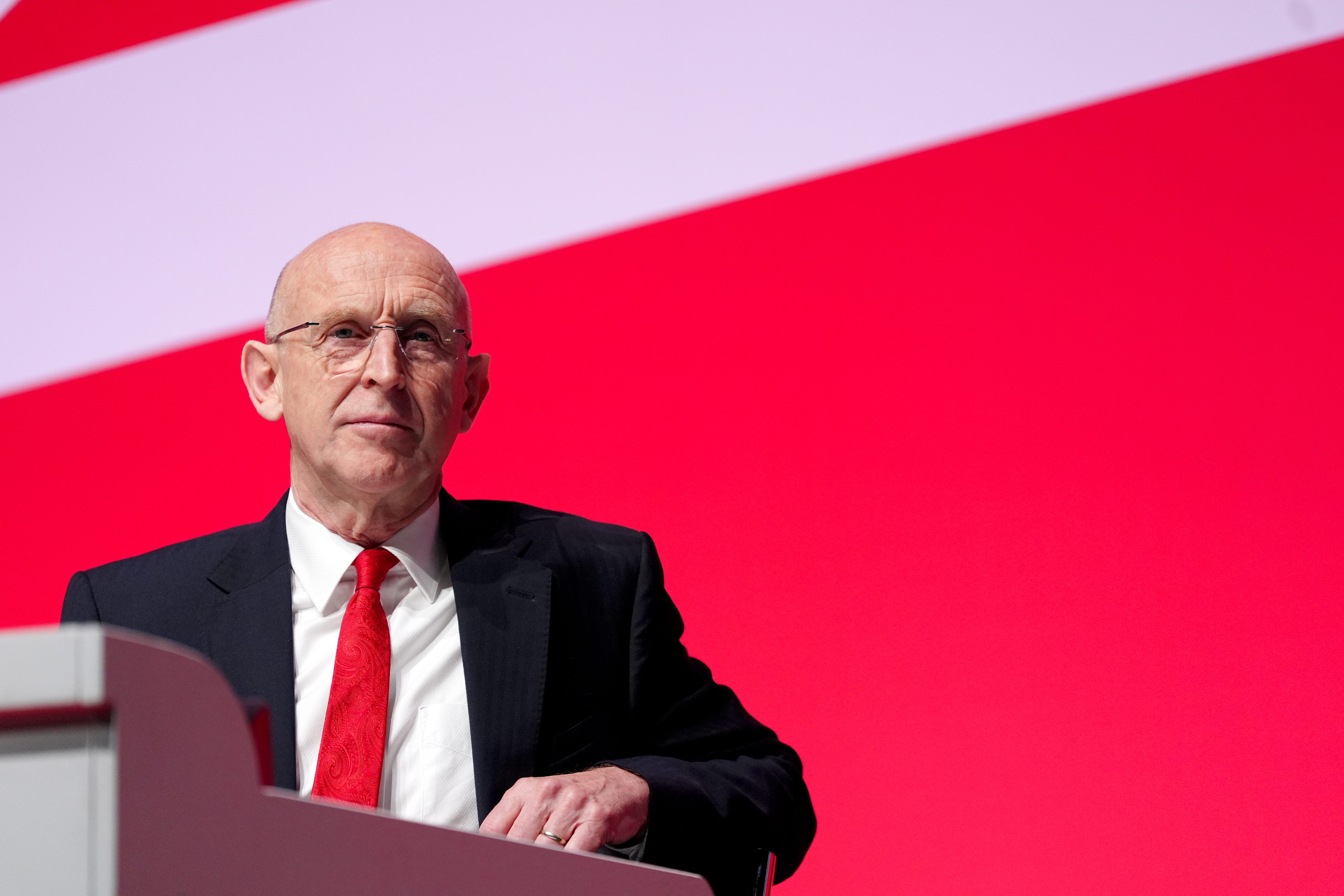 Defence Secretary John Healey during the Labour Party Conference (Peter Byrne/PA)