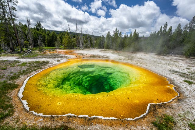 <p>Yellowstone tourists accused of ruining park’s famous thermal pool with ‘good luck’ coins</p>