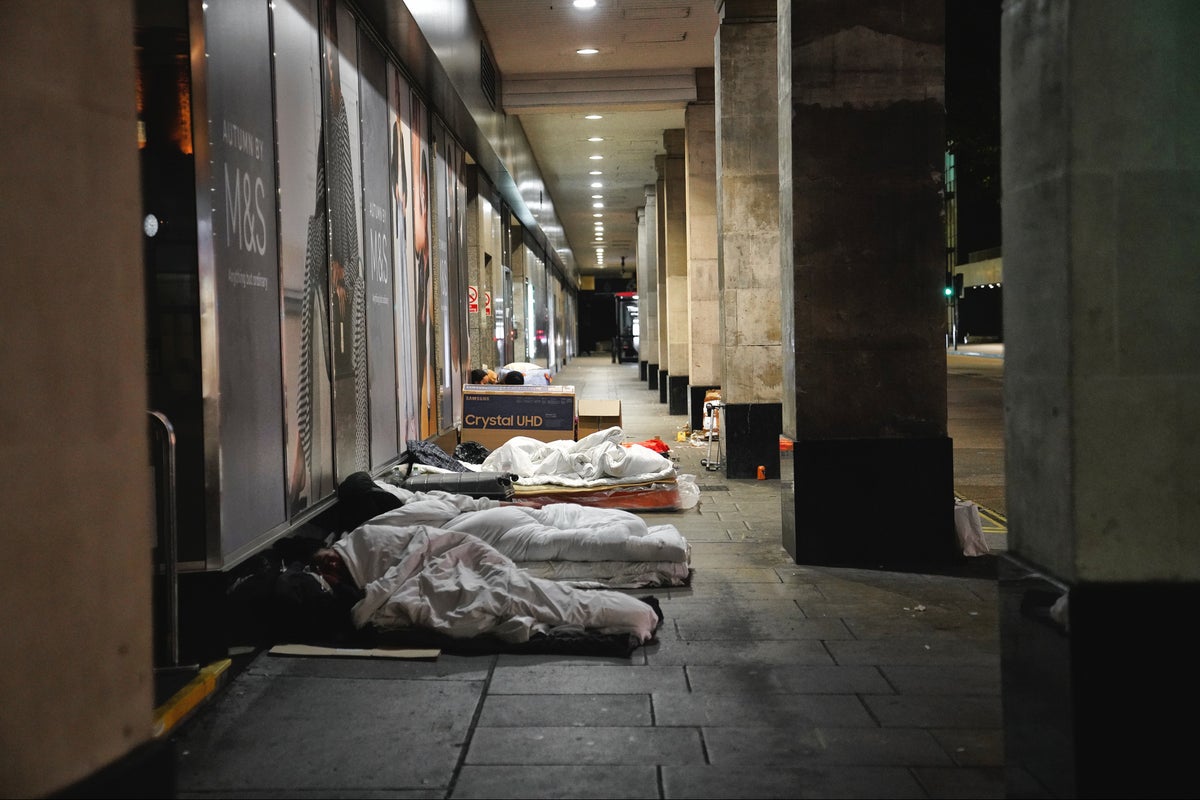 Rough sleeping hits record high in England