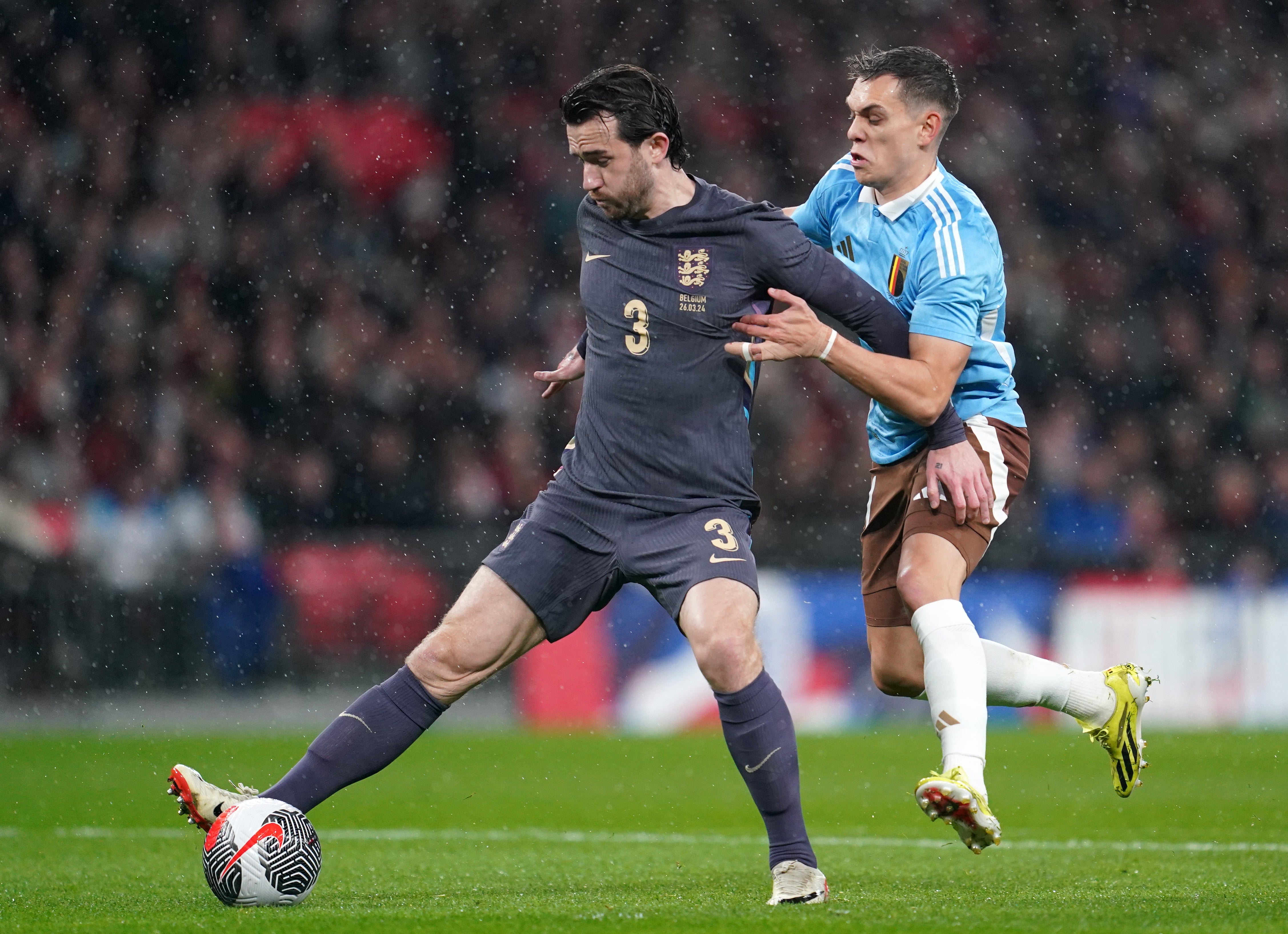 Ben Chilwell’s last start came in England’s 2-2 friendly draw with Belgium in March (Adam Davy/PA)