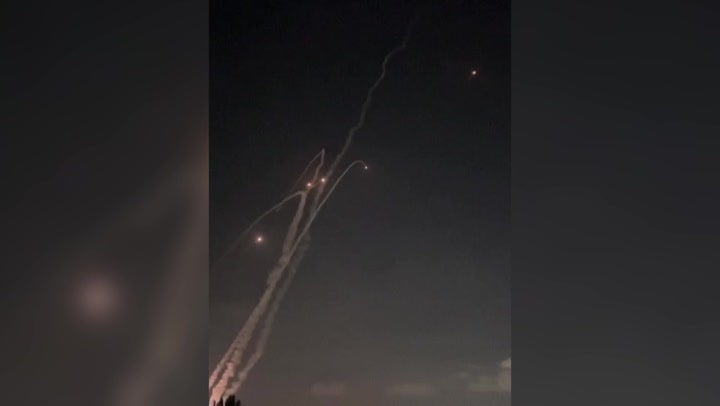 <p>Watch: Israel’s Iron Dome intercepts missiles fired from Lebanon.</p>