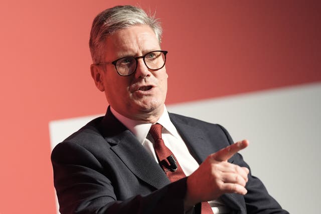 Prime Minister Sir Keir Starmer during an event at the Labour Party conference in Liverpool (Stefan Rousseau/PA)