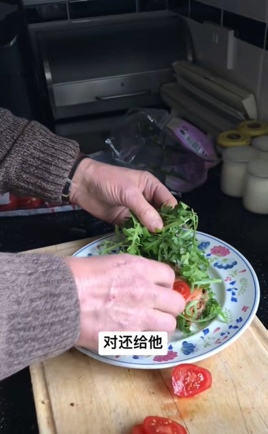 British national Keith Brown went viral for assembling his ordinary ham and tomato sandwiches and scrambled eggs on toast.