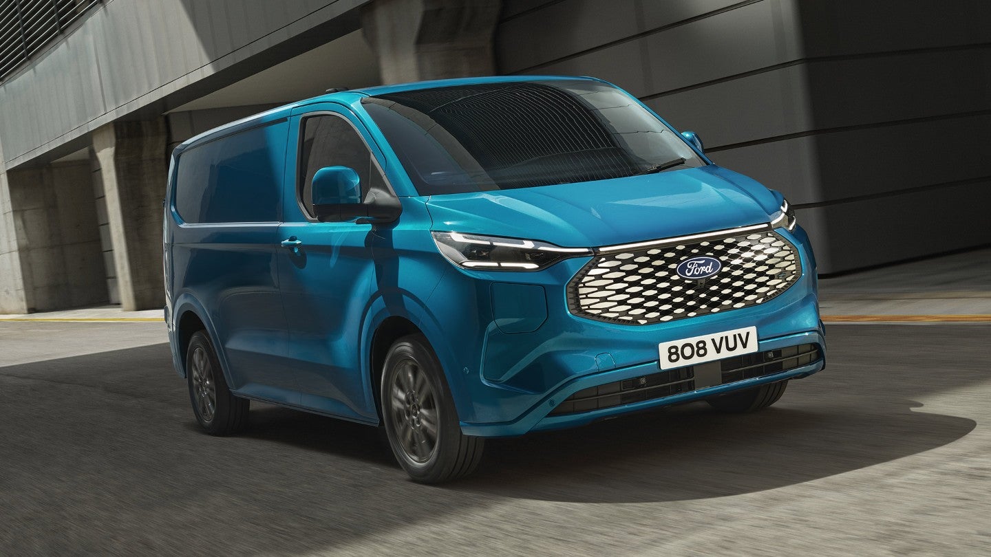 The Ford E-Transit Custom is an all-electric version of the UK’s most popular commercial van