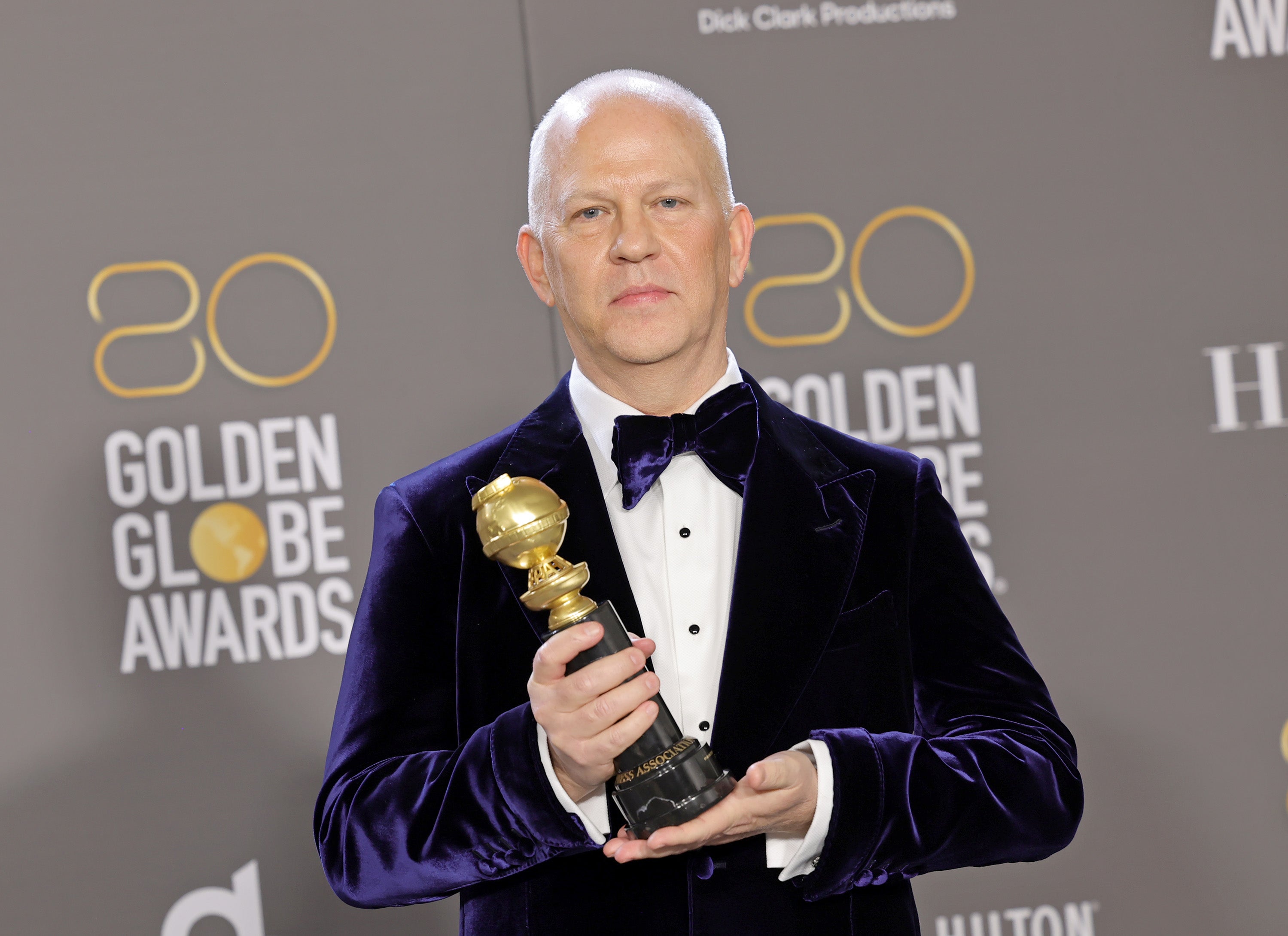 O criador de 'Monstro', Ryan Murphy, no Globo de Ouro em 2023