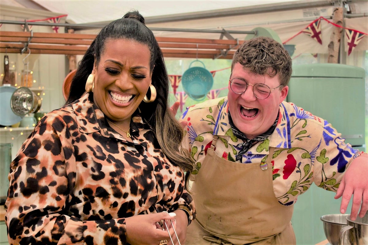 alison hammond orange dress bake off The Great British Bake Off review: Alison Hammond steals the show