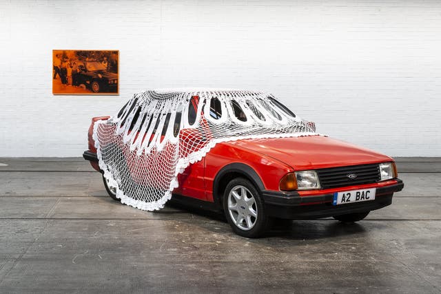 <p> ‘Sociomobile’ by Jasleen Kaur on view as part of the 2024 Turner Prize exhibition at Tate Britain</p>