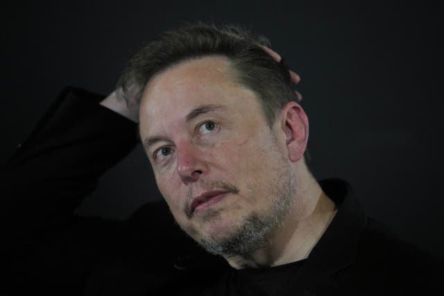 Elon Musk has announced a change to how the block function on X will work (Kirsty Wigglesworth/PA)