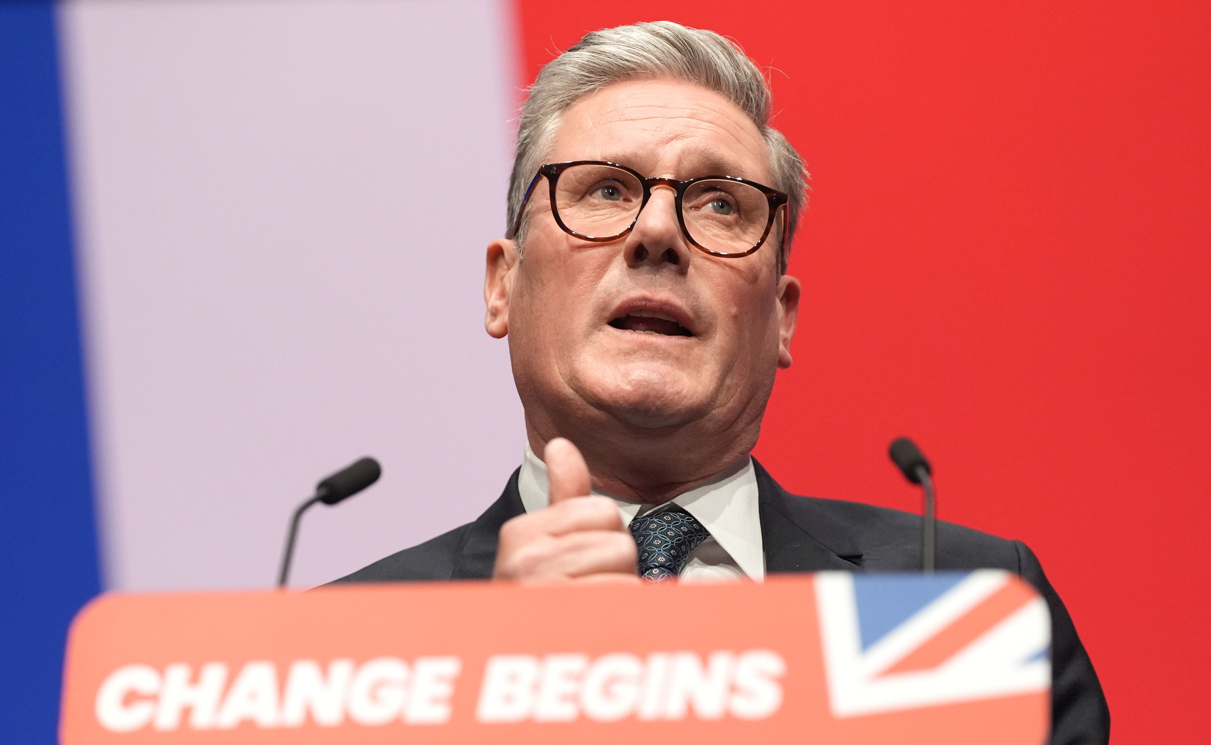 Prime Minister Sir Keir Starmer confirmed where GB Energy will be based during his keynote speech to the Labour conference (Stefan Rousseau/PA)