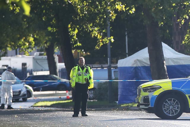 Ascot Drive police station after Marius Ciolac was shot (Simon Marper/PA)