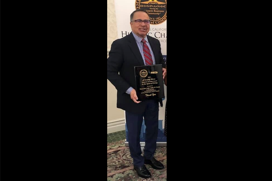 Adolfo Corona at the 2019 Central California Hispanic Chamber of Commerce luncheon. Corona faces charges of sexual battery and sexual penetration by fear or force over an assault prosecutors say happened in March