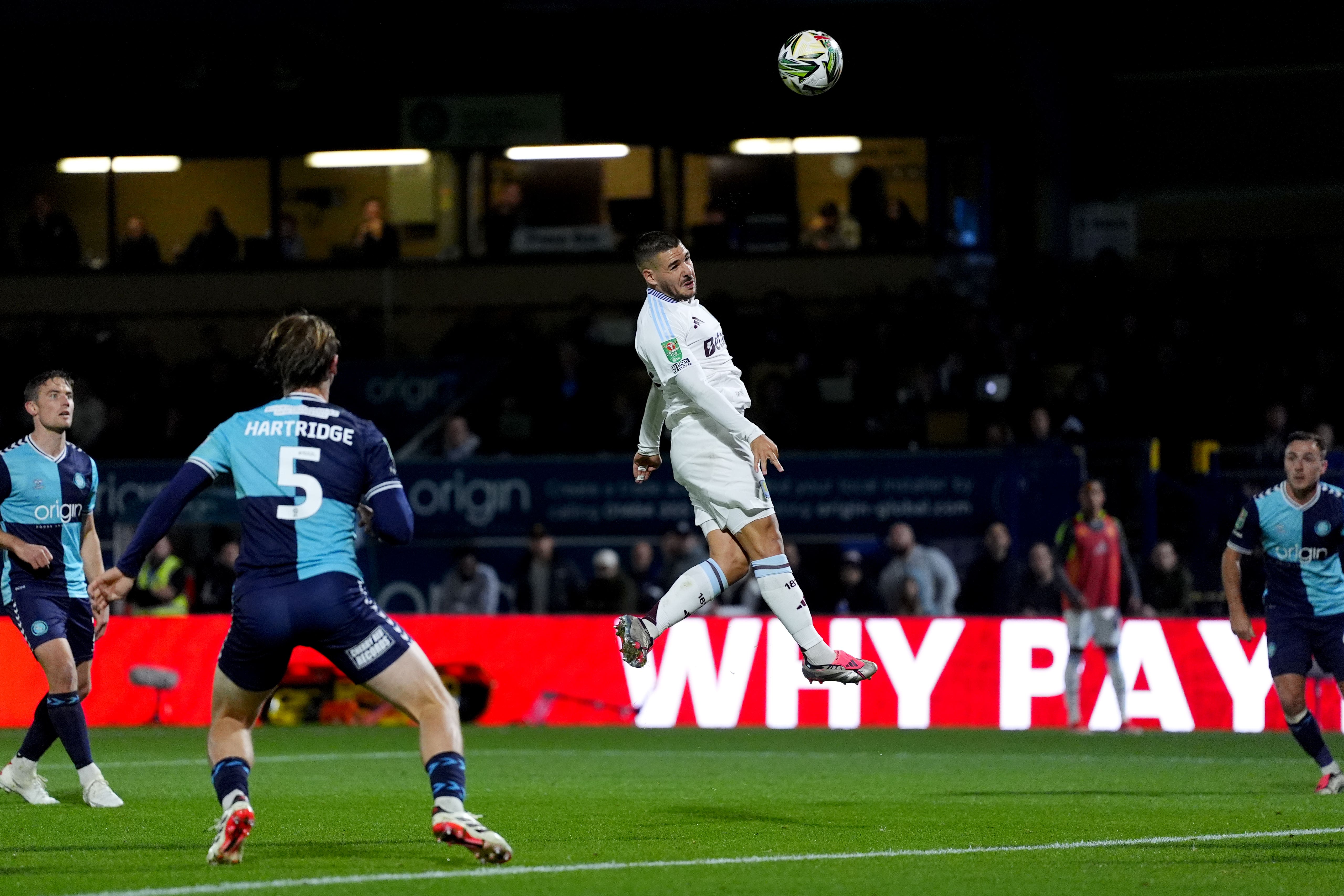 Emiliano Buendia led Aston Villa to victory over Wycombe (Bradley Collyer/PA)