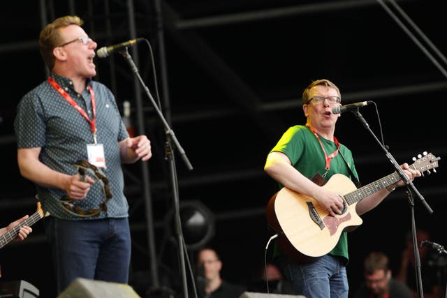 The Proclaimers are backing the Big Step campaign (Yui Mok/PA)