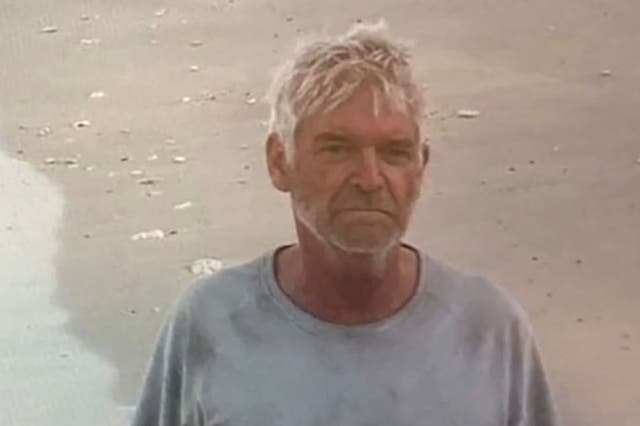 <p>Phillip Schofield in the Channel 5 special, titled Cast Away, which sees him marooned on a tropical island for 10 days</p>