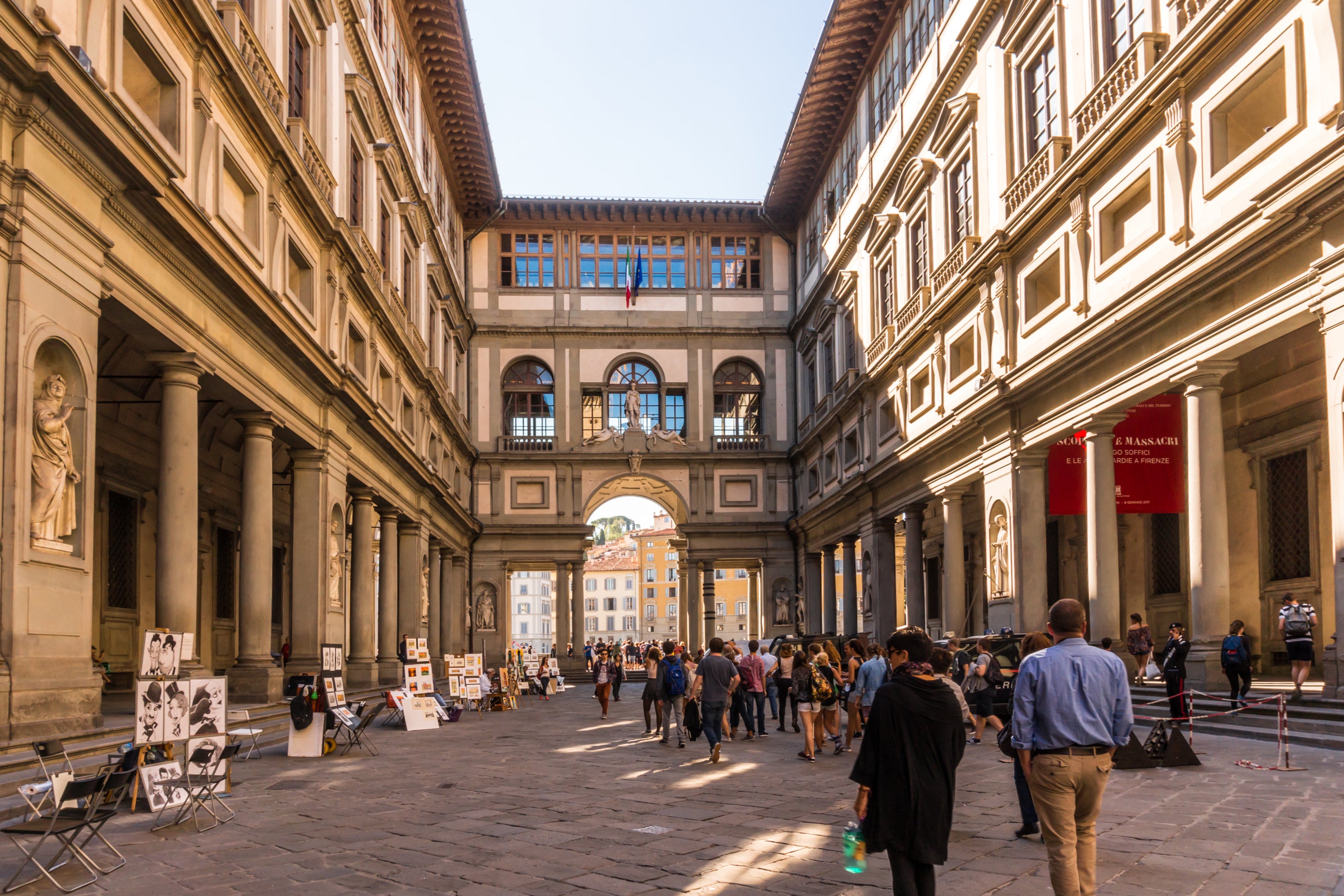 Piazzale degli Uffizi is one of the four streets