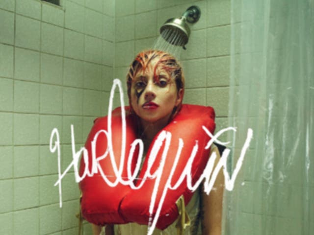 <p>Lady Gaga in artwork for her new album, ‘Harlequin'</p>