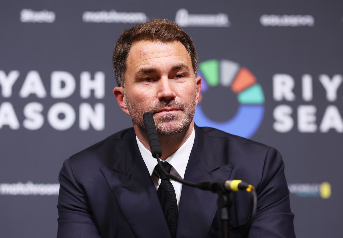 Eddie Hearn defends playing Saudi anthem at Wembley: ‘It’s a sign of respect’