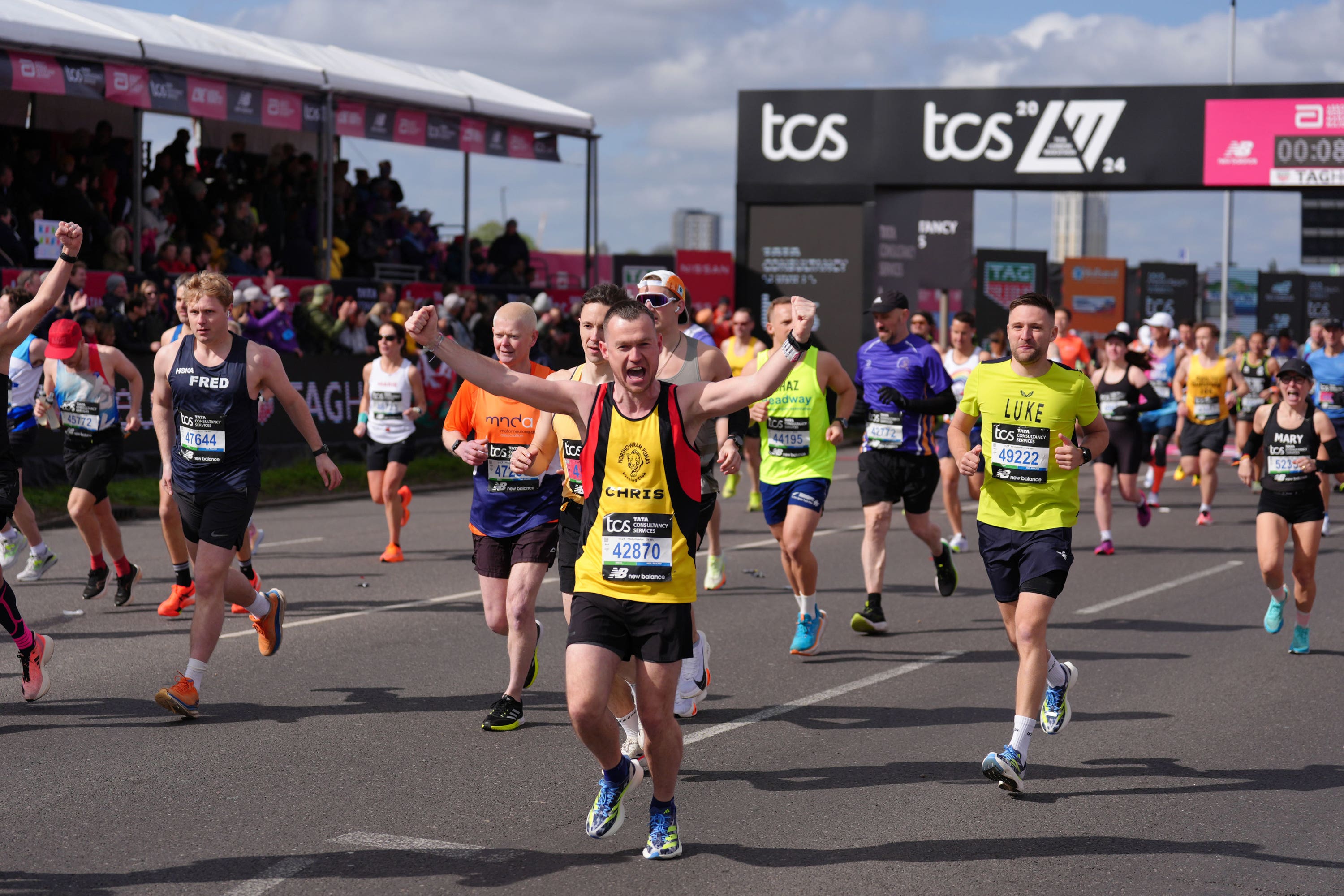 Final figures show the 2024 TCS London Marathon raised £73.5 million for charity ( Zac Goodwin/PA)